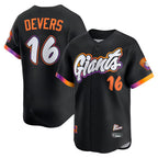 San Francisco Giants #16 Rafael Devers Black Puhics 2025 City Connect Limited Player Jersey