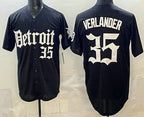 Detroit Tigers #35 Justin Verlander Black Puhics Limited Cool Base Stitched Jersey
