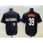Baltimore Orioles #39 Corbin Burnes Number Black Puhics 2023 City Connect Cool Base Stitched Jerseys