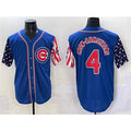 Chicago Cubs #4 Pete Crow-Armstrong Royal Puhics 2025 Independence Day Vapor Premier Limited Stitched Jersey