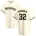 Milwaukee Brewers #32 Jacob Misiorowski Cream Puhics 2025 Stitched Jersey