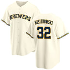 Milwaukee Brewers #32 Jacob Misiorowski Cream Puhics 2025 Stitched Jersey