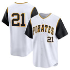 Pittsburgh Pirates #21 Roberto Clemente White Puhics Cooperstown Collection Limited Jersey