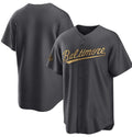 Baltimore Orioles Blank Charcoal Puhics 2022 All-Star Cool Base Stitched Jersey