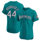 Seattle Mariners #44 Julio Rodr¨ªguez Teal Puhics Alternate Elite Jersey