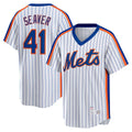 New York Mets #41 Tom Seaver White Puhics Home Cooperstown Collection Player Jersey