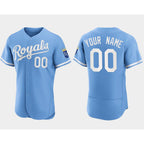 Custom Kansas City Royals Puhics ACTIVE PLAYER Blue Flex Base Stitched Jersey