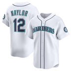 Seattle Mariners #12 Josh Naylor White Puhics Home Limited Jersey