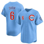 Chicago Cubs #6 Matt Shaw Blue Puhics 2024-25 2nd Alternate Limited Stitched Jersey