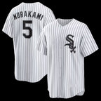 Chicago White Sox #5 Munetaka Murakami White Puhics Home Replica Jersey