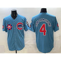 Chicago Cubs #4 Pete Crow-Armstrong Blue Puhics 2025 Tokyo Series 2nd Alternate Limited Stitched Jersey 2