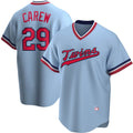 Minnesota Twins #29 Rod Carew Light Blue Puhics Road Cooperstown Collection Player Jersey
