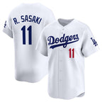 Los Angeles Dodgers #11 Roki Sasaki White Puhics 2025 Home Limited Stitched Jersey