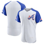 Atlanta Braves Blank White Puhics 2023 City Connect Flex Base Stitched Jersey 1