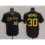 Pittsburgh Pirates #30 Paul Skenes Black Puhics Cool Base Jersey