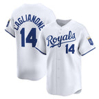 Kansas City Royals #14 Jac Caglianone White Puhics Home Limited Player Jersey