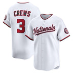 Washington Nationals #3 Dylan Crews White Puhics Home Limited Player Jersey