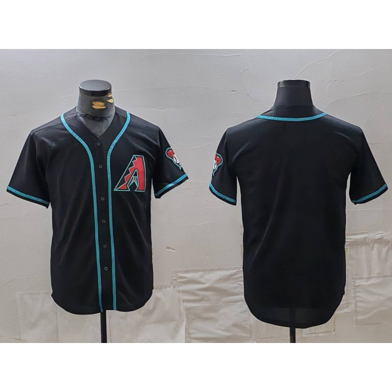 Arizona Diamondbacks Blank Black Puhics Cool Base Limited Stitched Jersey