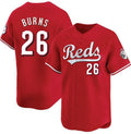 Cincinnati Reds #26 Chase Burns Red Puhics Limited Stitched Jersey