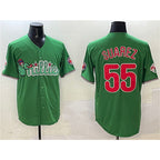 Philadelphia Phillies #55 Ranger Su¨¢rez Green Puhics Phanatic Limited Stitched Jersey