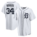 Detroit Tigers #34 Jake Rogers Puhics White Home Replica Jersey