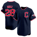 Cleveland Guardians #28 Tanner Bibee Navy Puhics 2025 Alternate Limited Stitched Jersey
