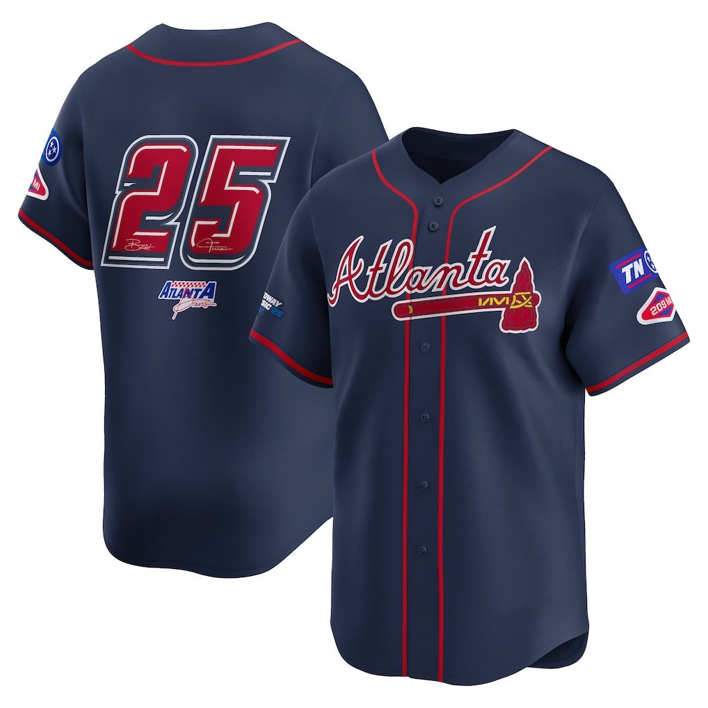 Atlanta Braves #25 Navy Puhics 2025 Speedway Classic Alternate Limited Jersey