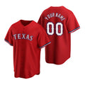 Custom Texas Rangers Red Puhics 2020 Stitched Cool Base Jersey