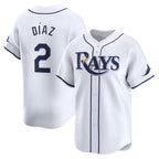 Tampa Bay Rays #2 Yandy Diaz White Puhics Home Limited Player Jersey