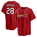 St. Louis Cardinals #28 Nolan Arenado Red Puhics Alternate Official Replica Player Jersey