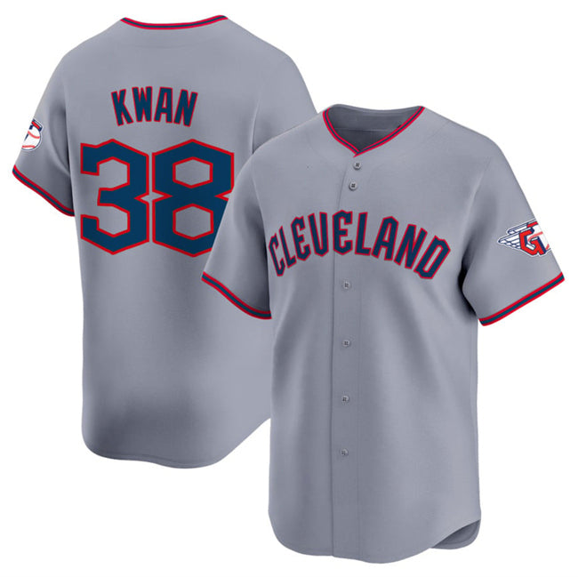 Cleveland Guardians #38 Steven Kwan Gray Puhics 2025 Alternate Limited Stitched Jersey