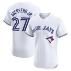 Toronto Blue Jays #27 Vladimir Guerrero Jr. White Puhics Home Elite Player Jersey