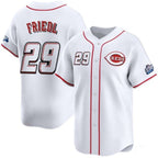 Cincinnati Reds #29 TJ Friedl White Puhics 2025 Speedway Classic Home Limited Stitched Jersey
