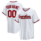 Custom Cleveland Guardians White Puhics Home Replica Jersey