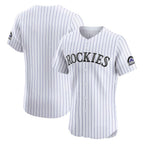 Colorado Rockies White Puhics Home Elite Jersey