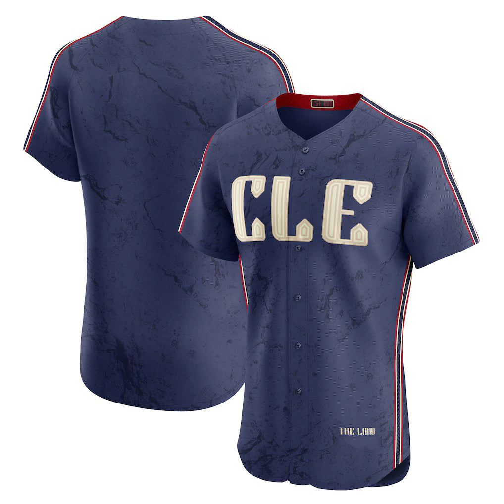 Cleveland Guardians Navy Puhics City Connect Elite Jersey