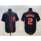 San Francisco Giants #2 Willy Adames Black Puhics Cool Base Stitched Jersey