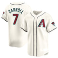 Arizona Diamondbacks #7 Corbin Carroll Puhics Home Limited Player Jersey - White Stitches Baseball Jerseys