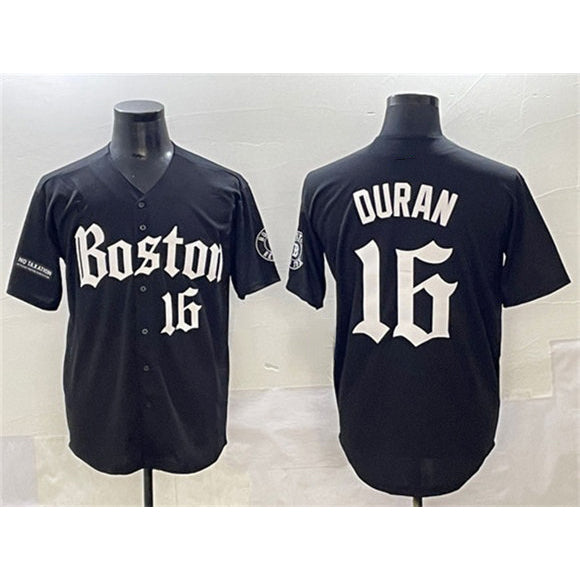 Boston Red Sox #16 Jarren Duran Black Puhics Gothic Vapor Limited Stitched Jersey