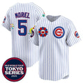 Chicago Cubs #5 Christopher Morel White Puhics 2025 Tokyo Series Limited Stitched Jersey