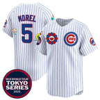 Chicago Cubs #5 Christopher Morel White Puhics 2025 Tokyo Series Limited Stitched Jersey