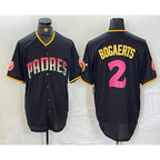 San Diego Padres #2 Xander Bogaerts Black Puhics Fashion Jersey
