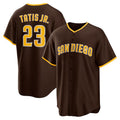 San Diego Padres #23 Fernando Tatis Jr. Brown Puhics Alternate Replica Player Jersey
