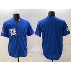 Texas Rangers Blank Royal Puhics City Connect Stitched Jersey