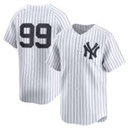 New York Yankees #99 Aaron Judge White Puhics Home Limited Player Jersey