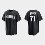 San Diego Padres #71 Josh Hader Black White Puhics Collection Jersey
