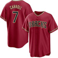 Arizona Diamondbacks #7 Corbin Carroll Red Puhics Cool Base Stitched Jersey