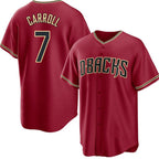 Arizona Diamondbacks #7 Corbin Carroll Red Puhics Cool Base Stitched Jersey