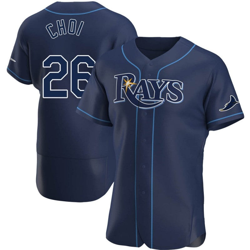 Tampa Bay Rays #26 Ji-Man Choi Navy Puhics Alternate Jersey