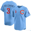 Chicago Cubs #3 Alex Bregman Blue Puhics 2nd Alternate Limited Stitched Jersey